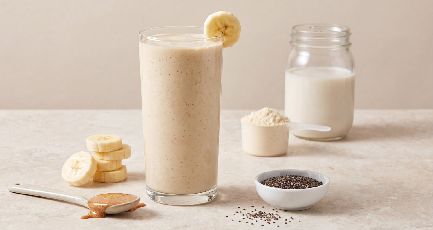 Banana Cream Protein Smoothie