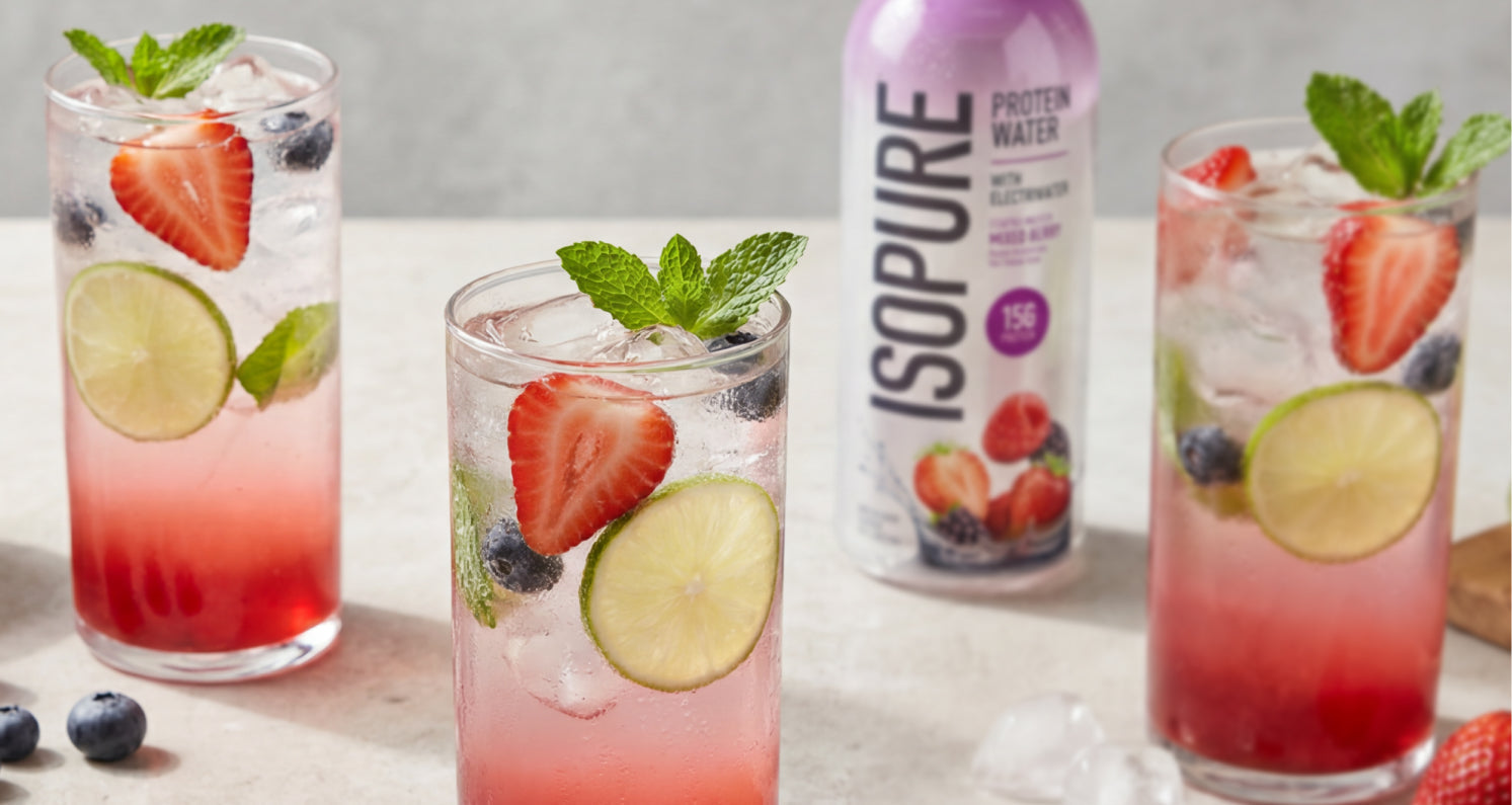 Berry Breeze Isopure Protein Water Mocktail