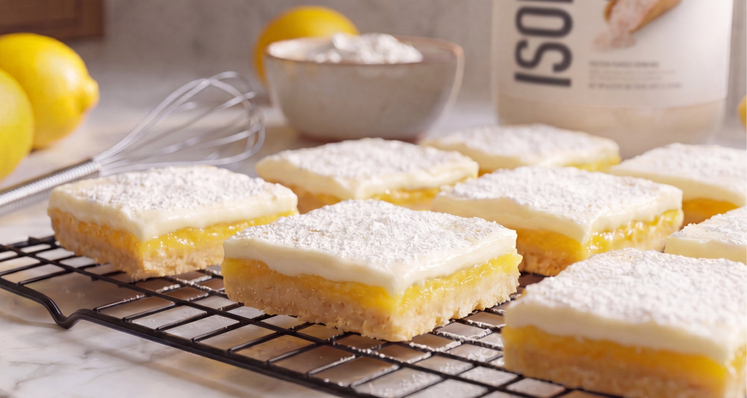 Lemon Square Protein Cake