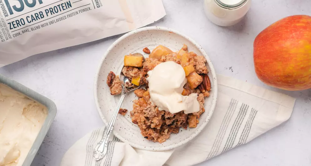 ISOPURE KETO APPLE AND ZUCCHINI CRISP