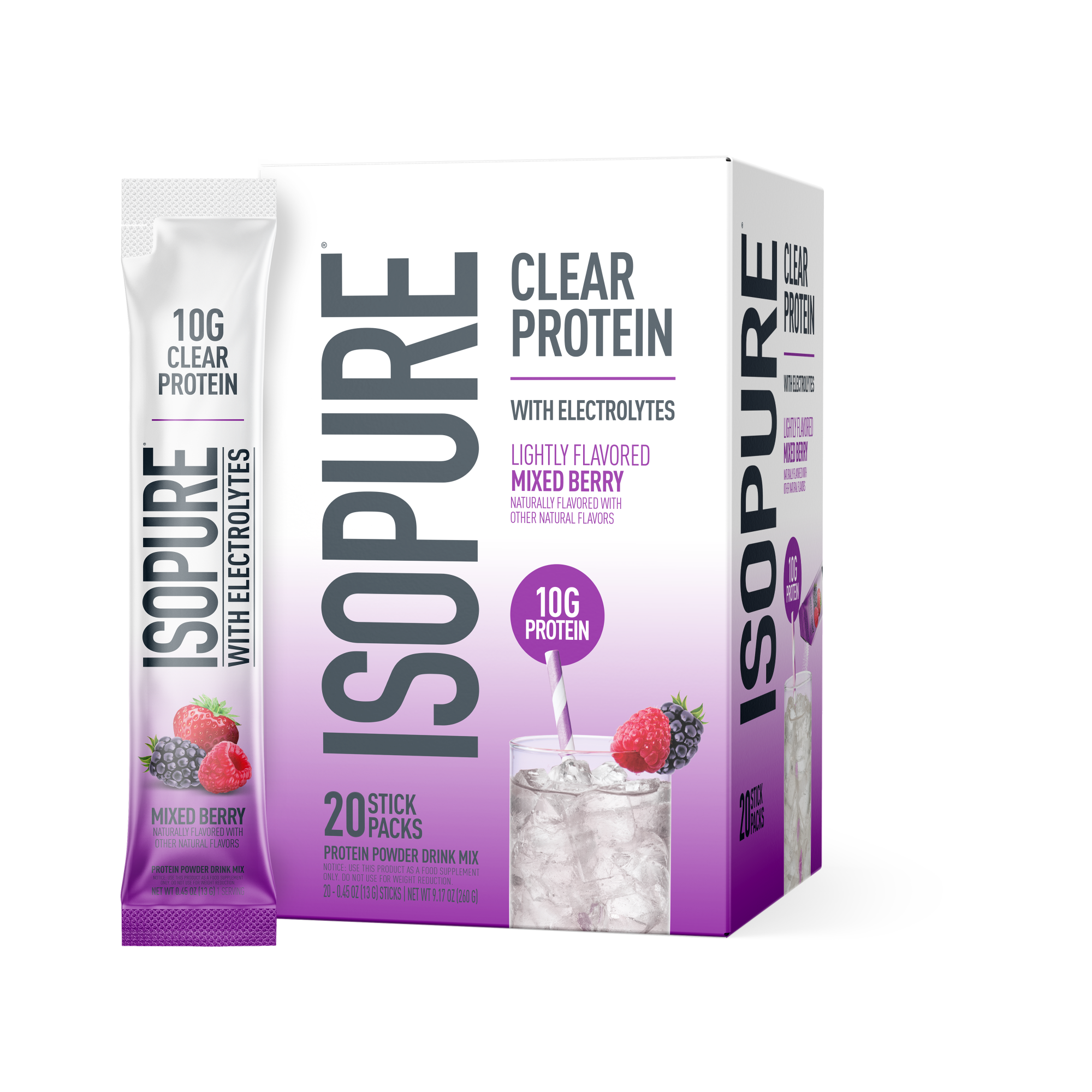 ISOPURE® Clear Protein Stick Packs