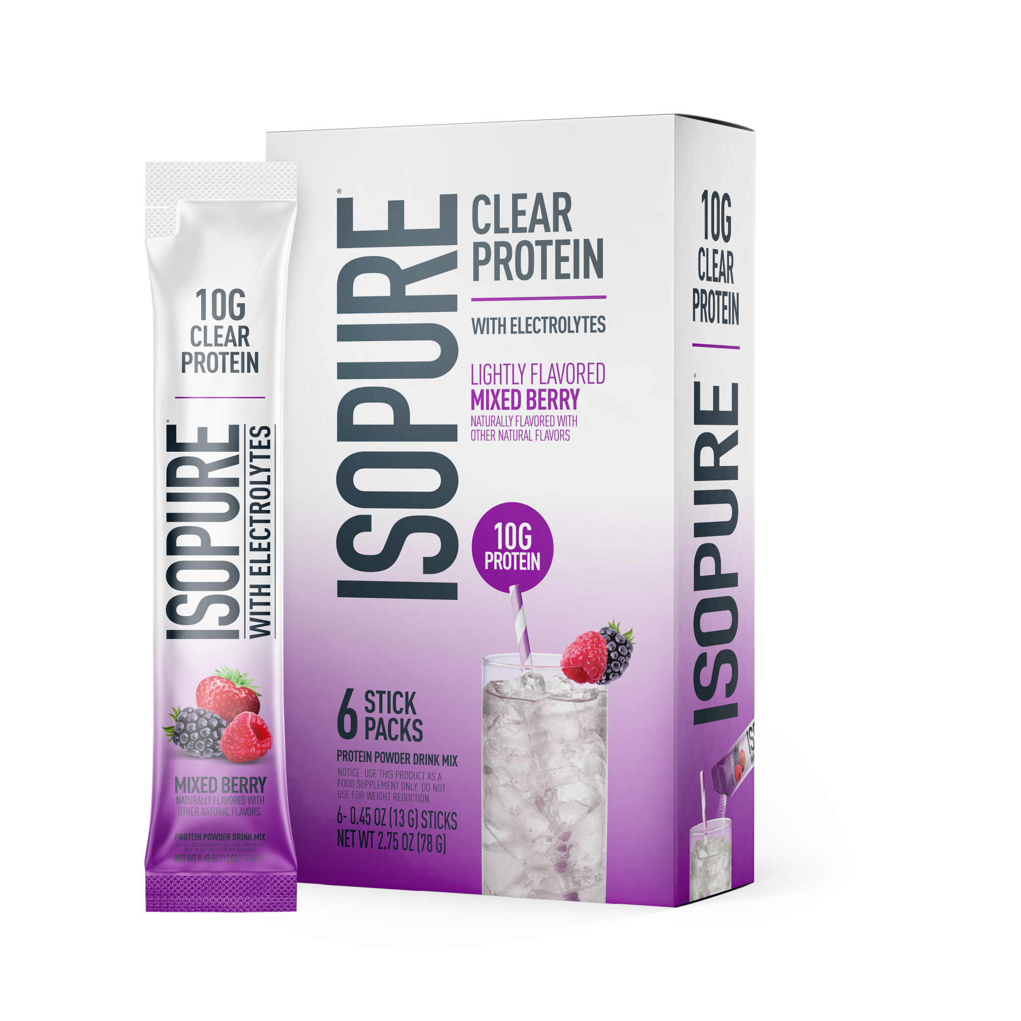 ISOPURE® Clear Protein Stick Packs