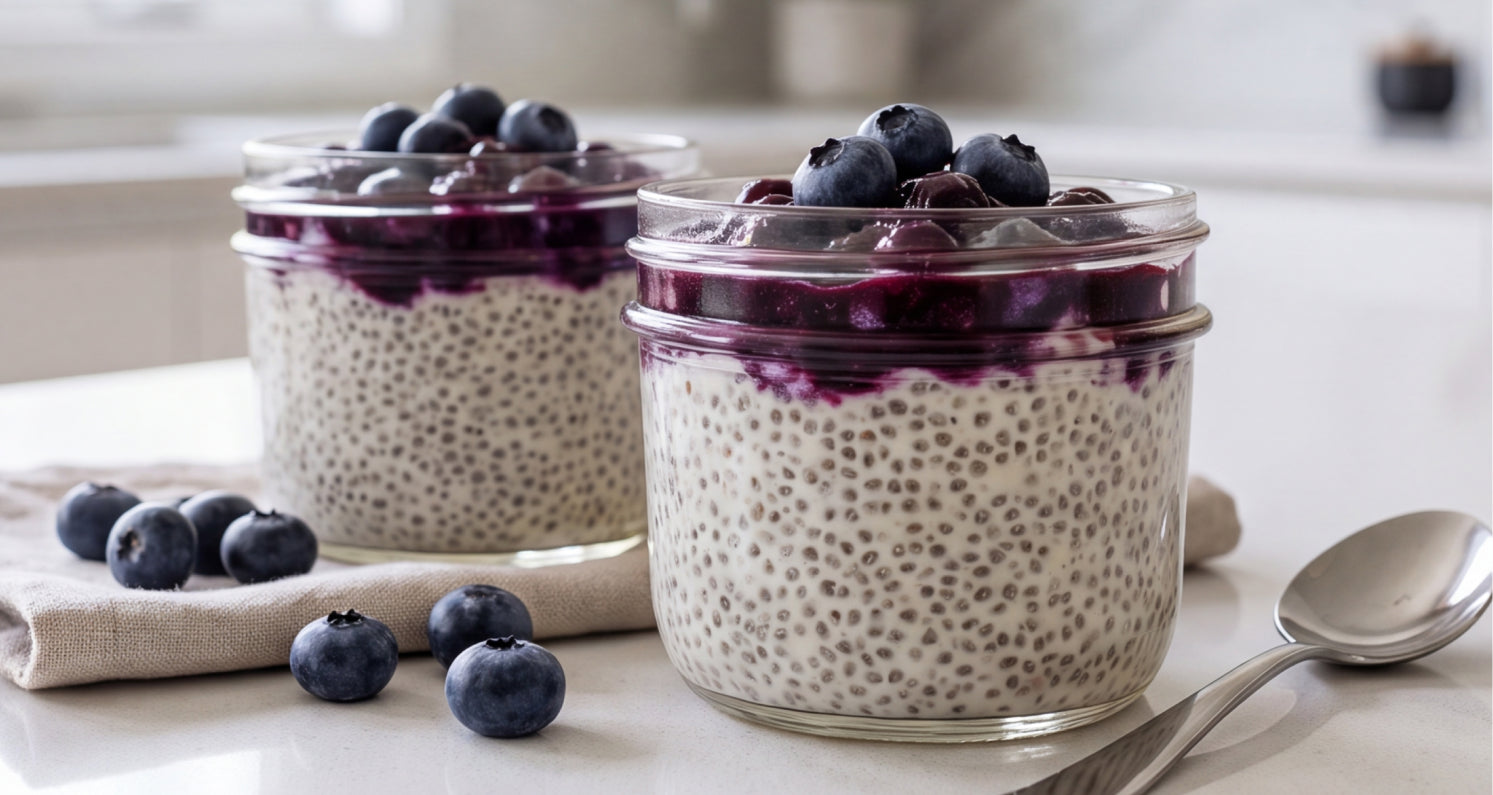 Blueberry Chia Seed Pudding