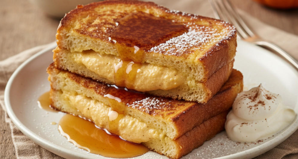 Pumpkin Stuffed French Toast