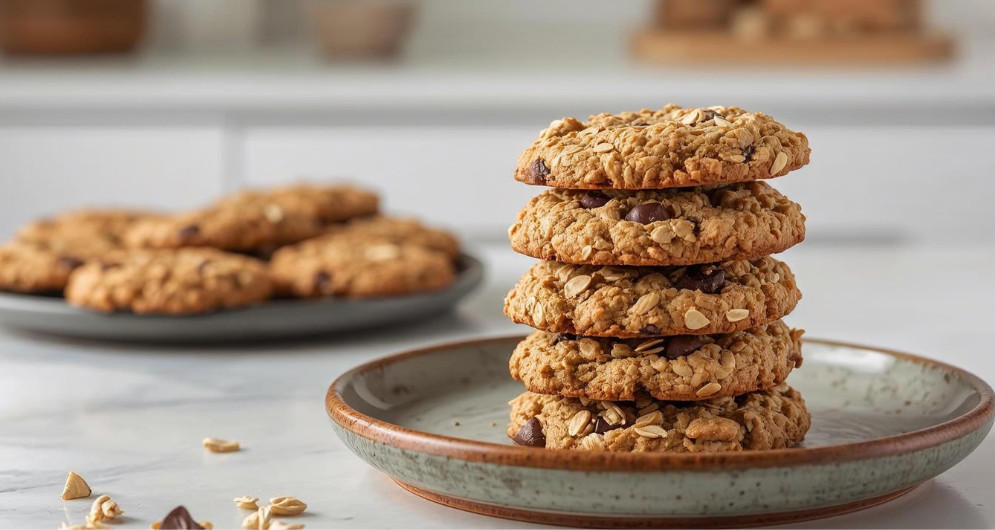 Vanilla Protein Oatmeal Cookies
