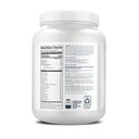 Nutrition facts, ingredients and preparation directions for nutrition product