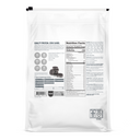 Back view of Isopure product packaging with nutrition and preparation information