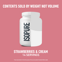 Illustrated package fill-level graphic for nutrition product